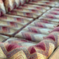 Vintage 9 Piece Geometric Corduroy Modular Sofa & Ottoman (Set)