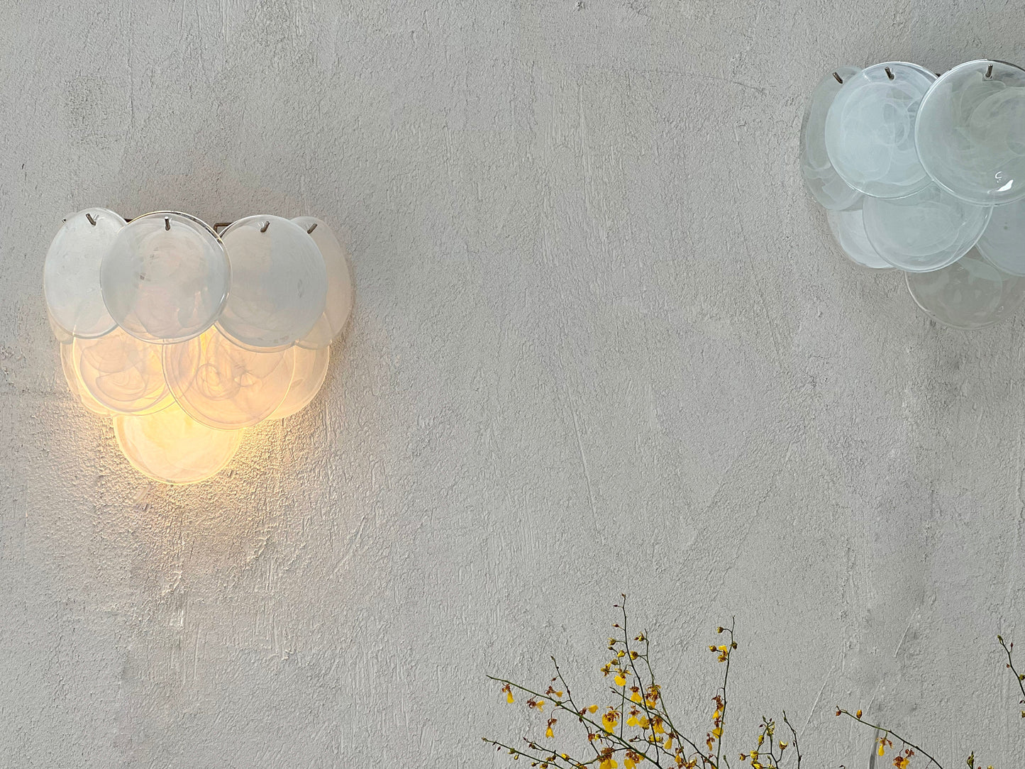 Murano Sconce - VISTOSTI WHITE - Two Available
