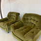 Vintage Green Velvet Armchairs