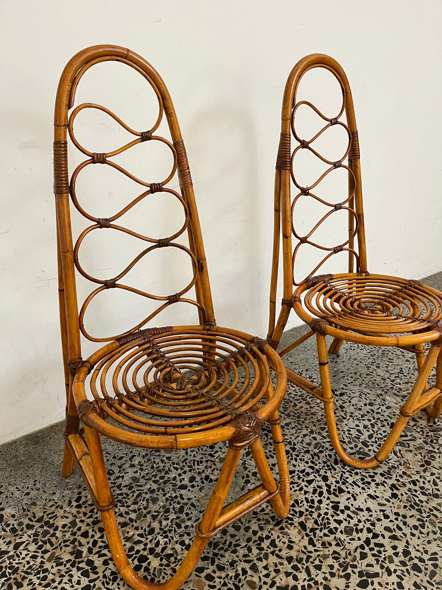 Italian 1960’s Bamboo Chair - One Available