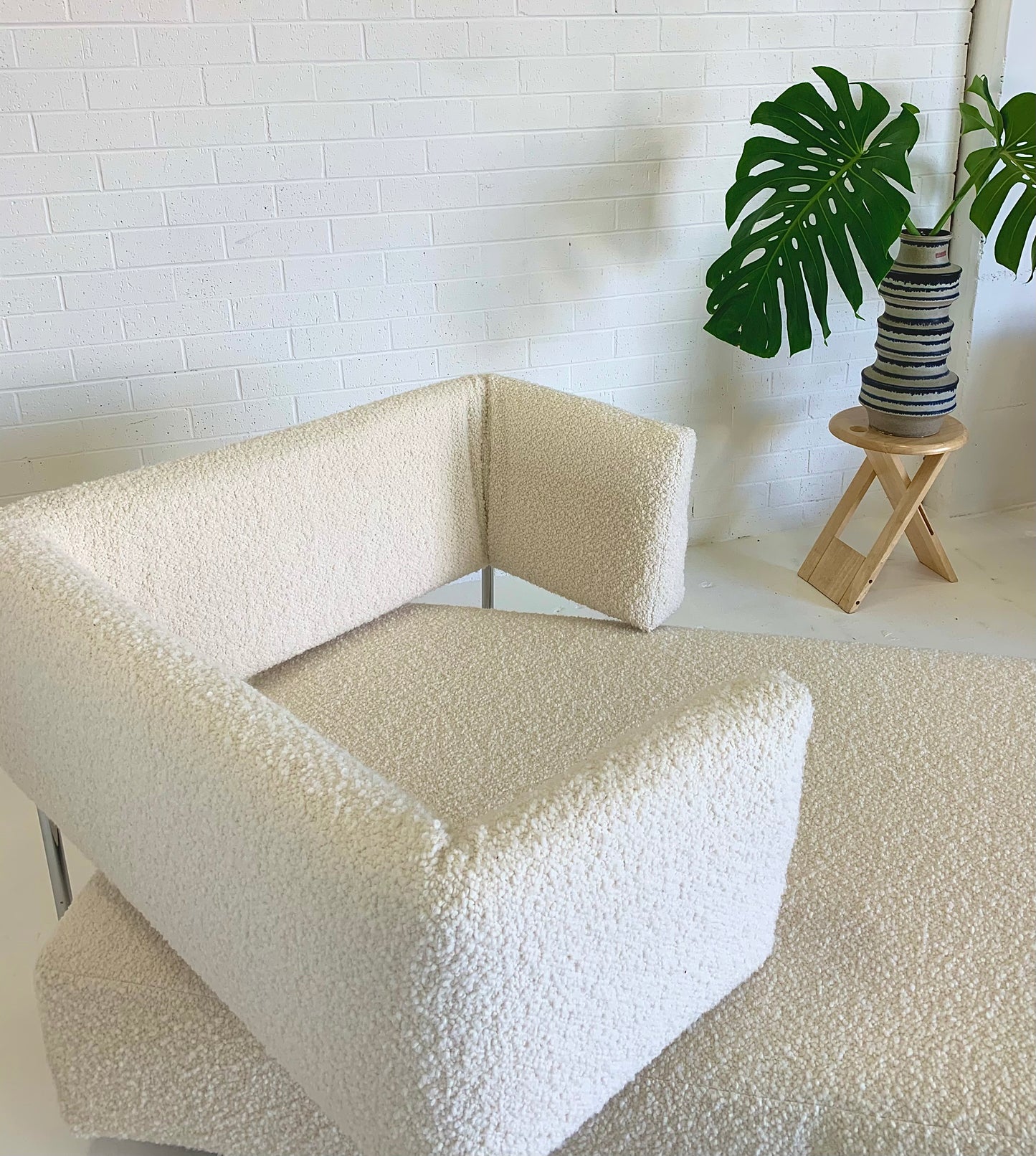 Wool Boucle “Tangeri” Sofa by Francesco Binfare for Edra