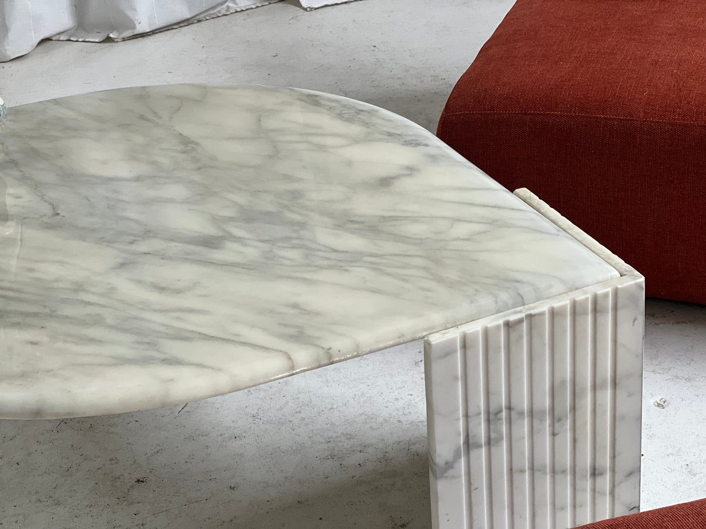 Vintage Marble Tear Drop Coffee Table