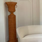 Woven Basket Urn and Pedestal