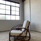 Classic Cane Pretzel Chair in Boucle - Two Available
