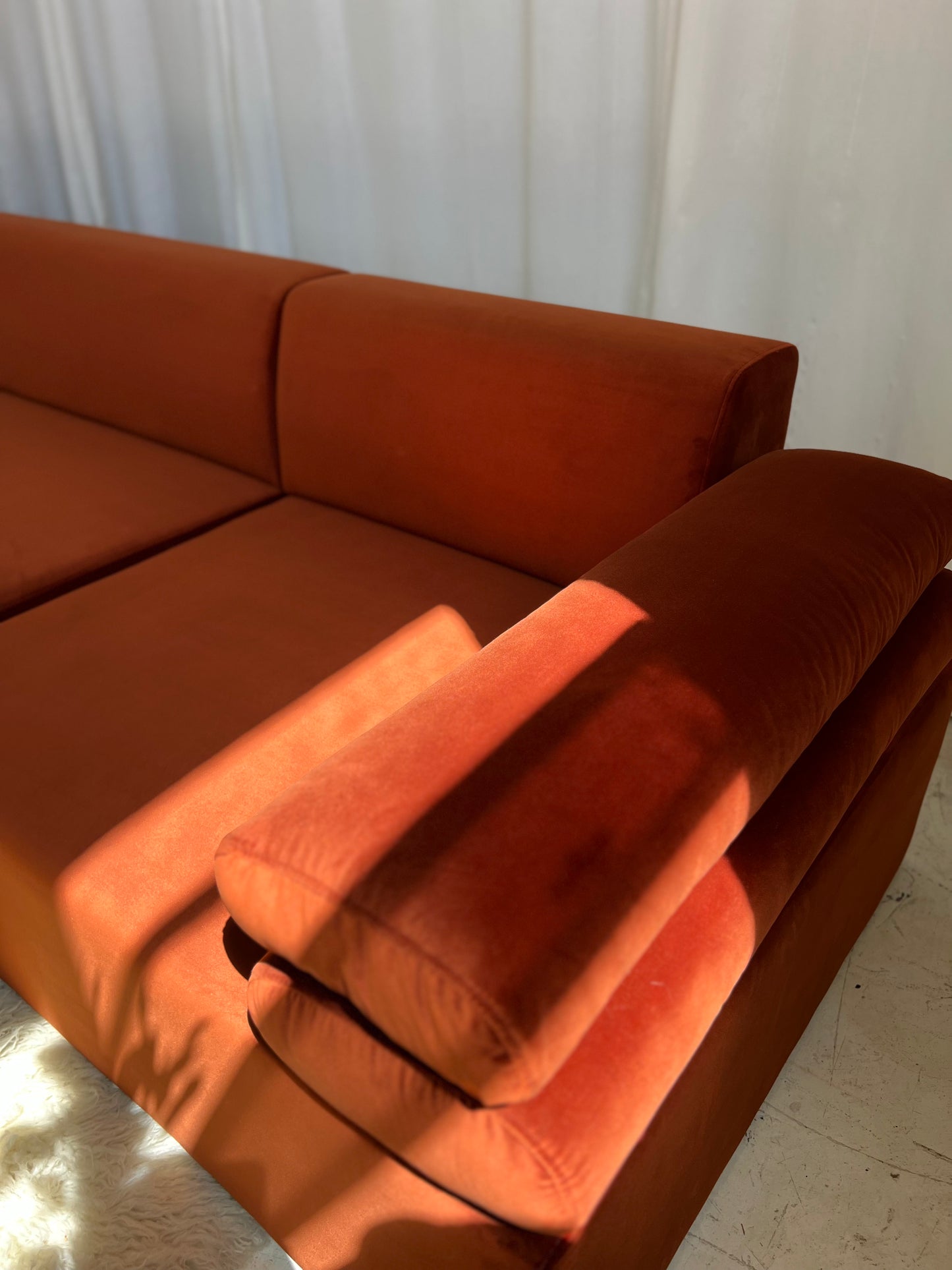 - Copper Velvet Modular Sofa Set