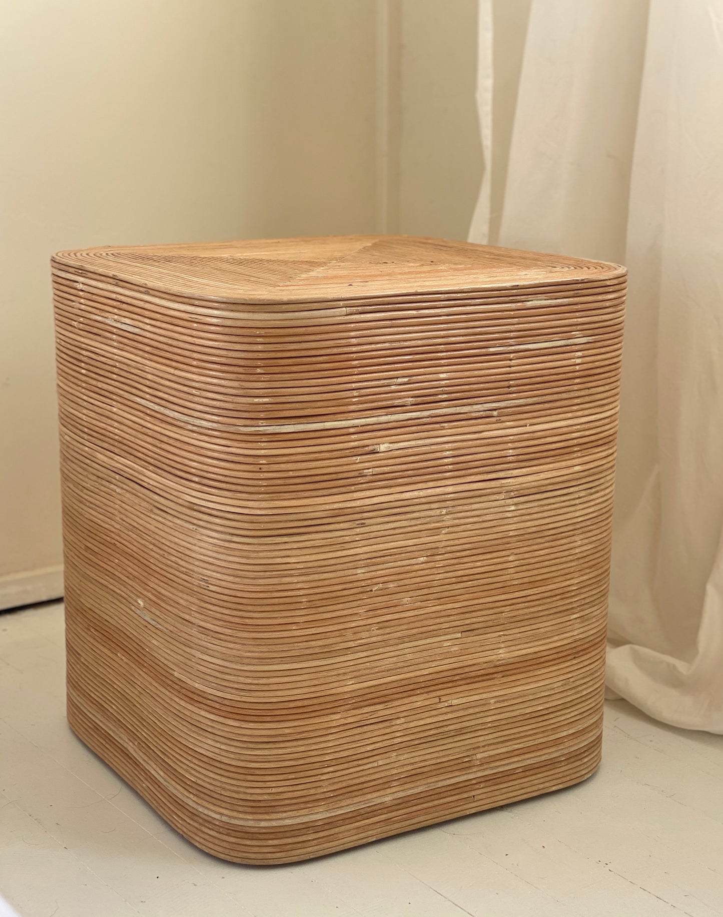 Pair of Rattan Bedside Tables