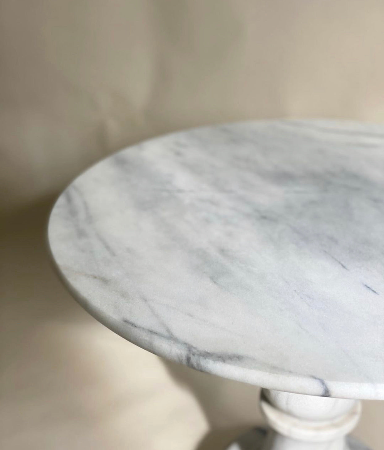 Carrara Marble Side Table
