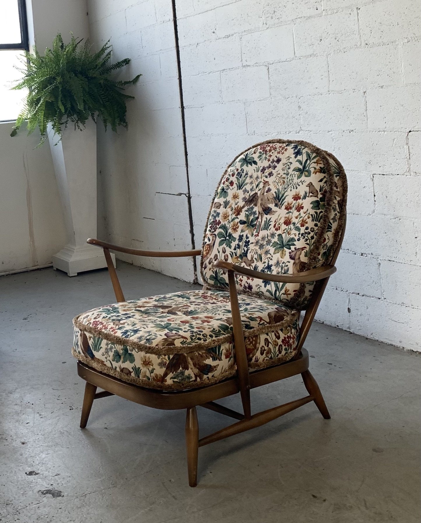 Elm Wood Armchair by Ercol, UK - One Left