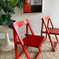Original 1960’s Aldo Jacober and Pierangela d’Aniello “Trieste” Folding Chairs for Bazzani