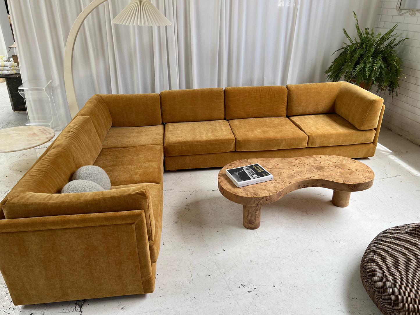 - Bespoke Mustard Modular Sofa Set