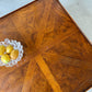 Burl and Brass Coffee Table