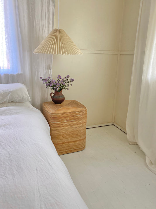 Pair of Rattan Bedside Tables