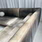 - Custom Italian Vintage Leather Sofa Set