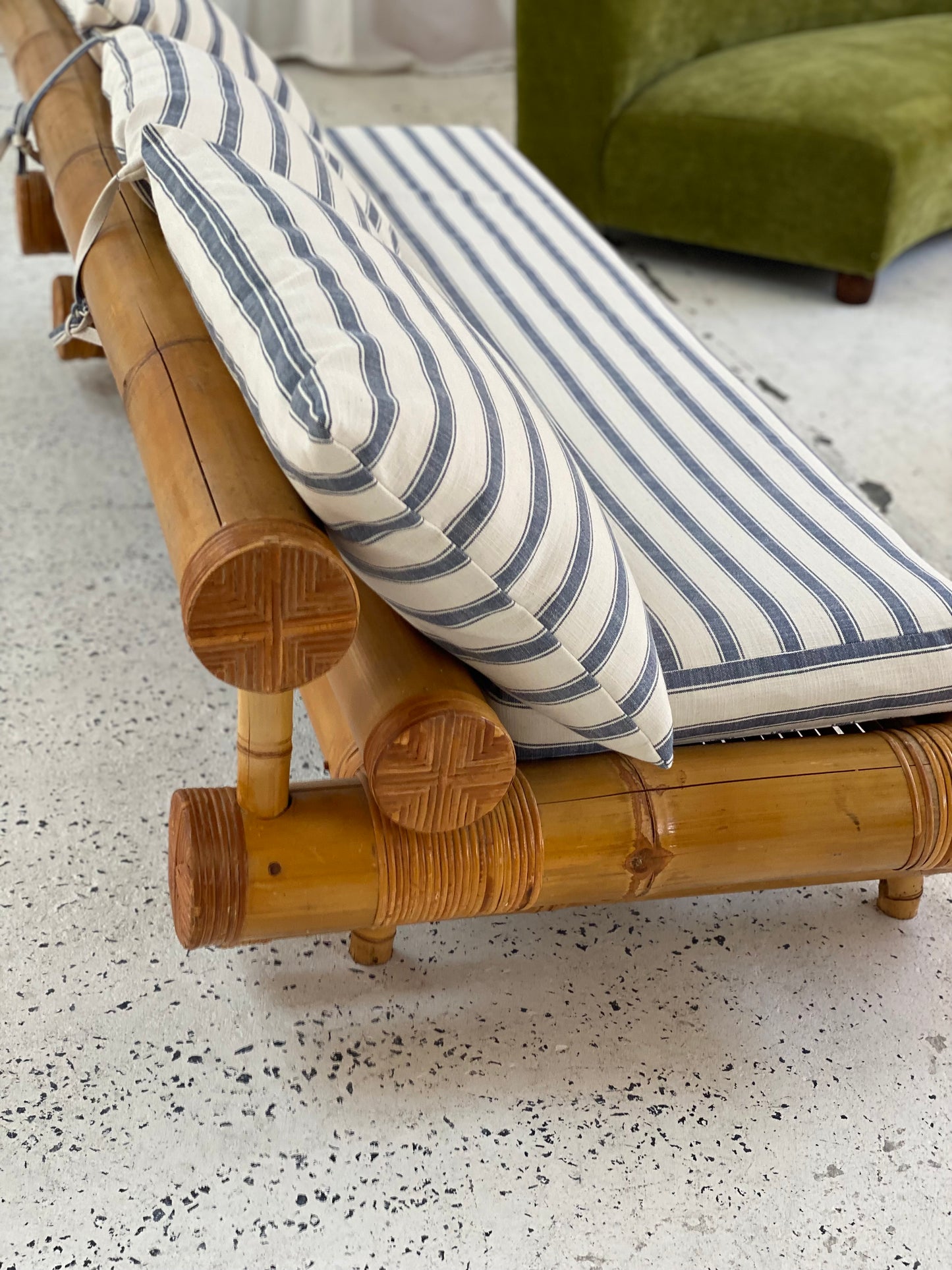 Vintage Bamboo Sofa Daybed