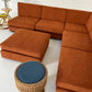 - Vintage Custom Modular Cord Sofa
