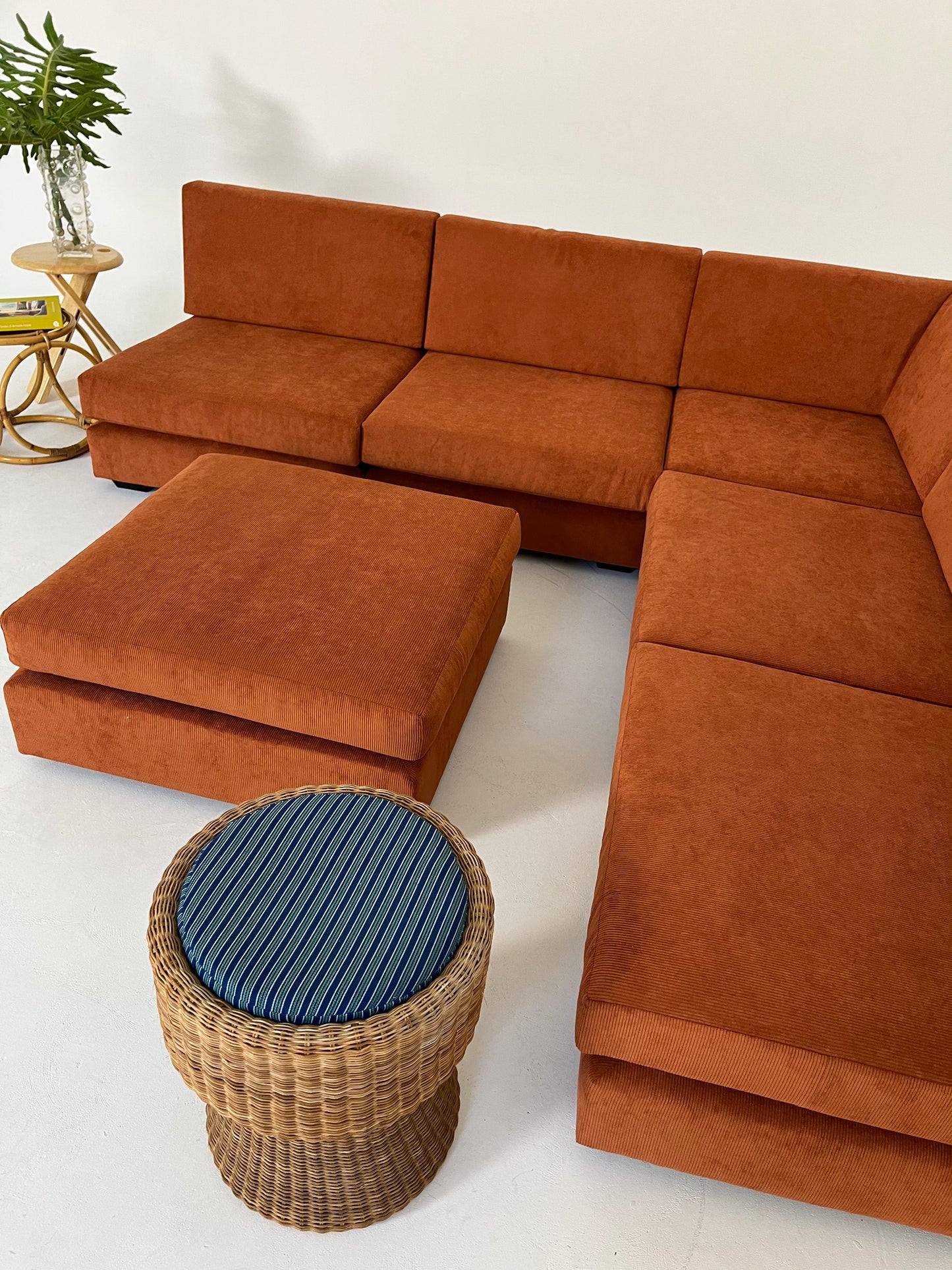 - Vintage Custom Modular Cord Sofa