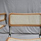 Set of Four Cesca Style Cane Bar Stools, made in Italy
