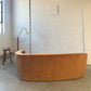 Bespoke Curved Sofa in Ginger Velvet