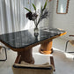 - Custom Marble & Teak Table