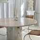 Stunning Large Round Travertine Dining Table
