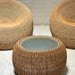 - Vintage Cane Coffee/Side Table - One Available