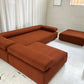 - Bespoke Rust Boucle Modular Sofa Set