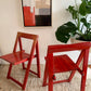 Original 1960’s Aldo Jacober and Pierangela d’Aniello “Trieste” Folding Chairs for Bazzani