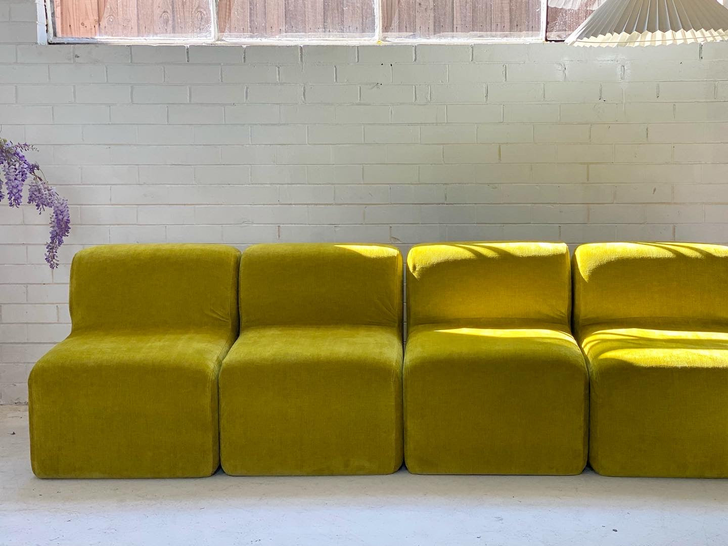 Velvet Chubby Modular Sofa Set