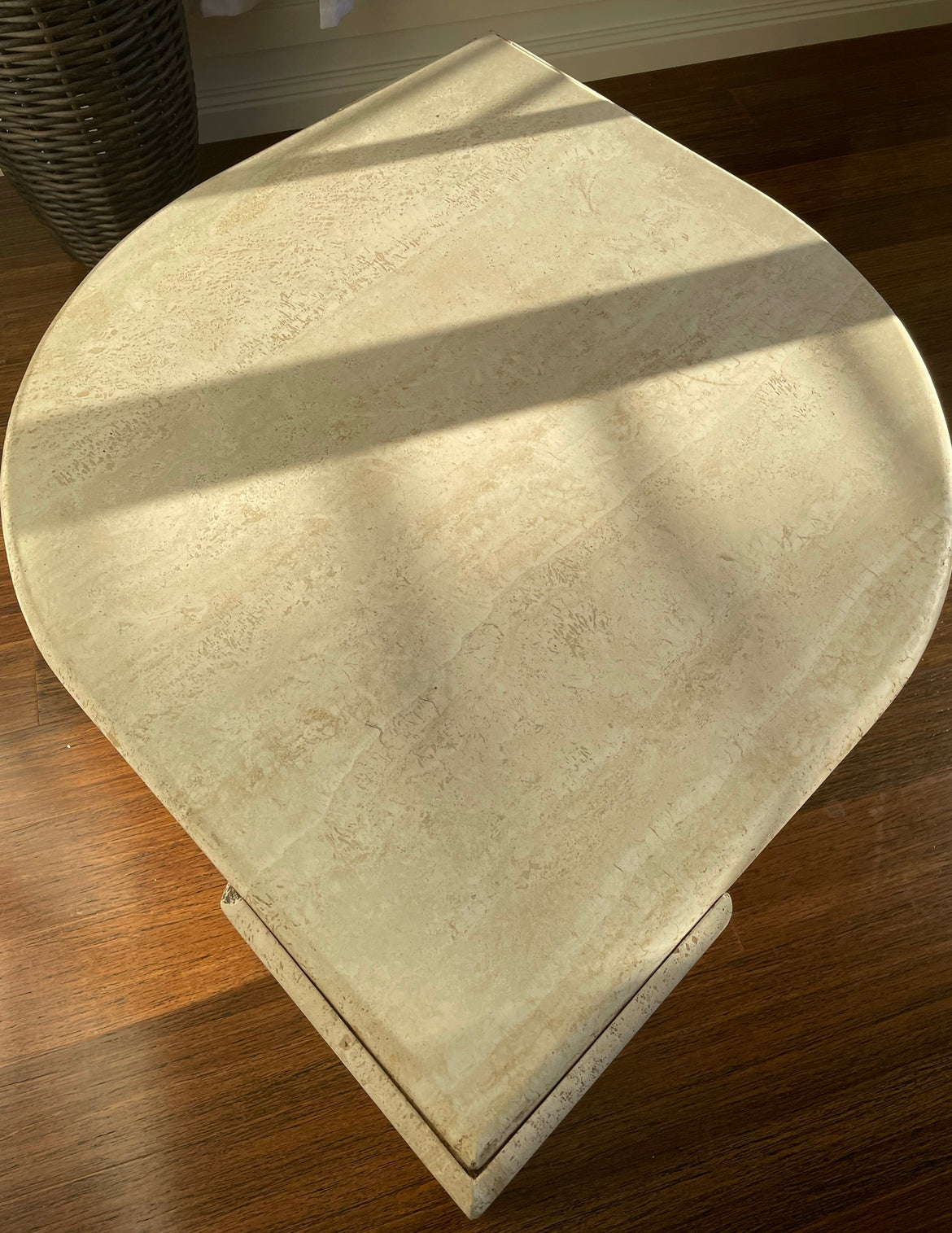 Teardrop Traverting Coffee Table