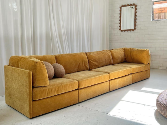 - Bespoke Mustard Modular Sofa