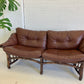 Vintage Cane and Leather Lounge
