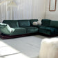 - Low Green Velvet Modular Sofa Set