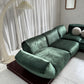 - Low Green Velvet Modular Sofa Set