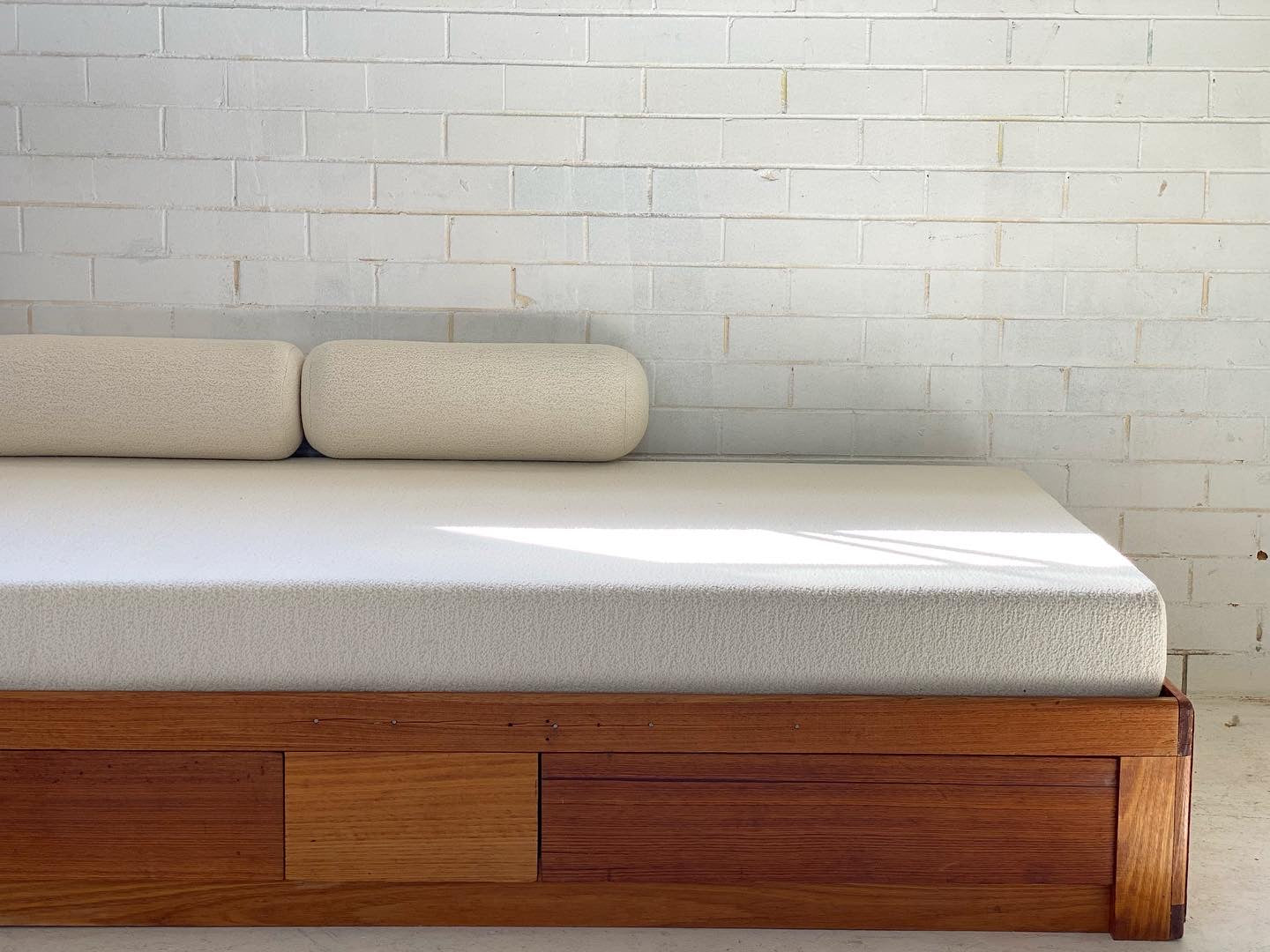 Vintage Handmade Wooden Daybed Sofa