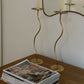XL Trapeze Brass Mirror
