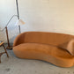 Bespoke Curved Sofa in Ginger Velvet