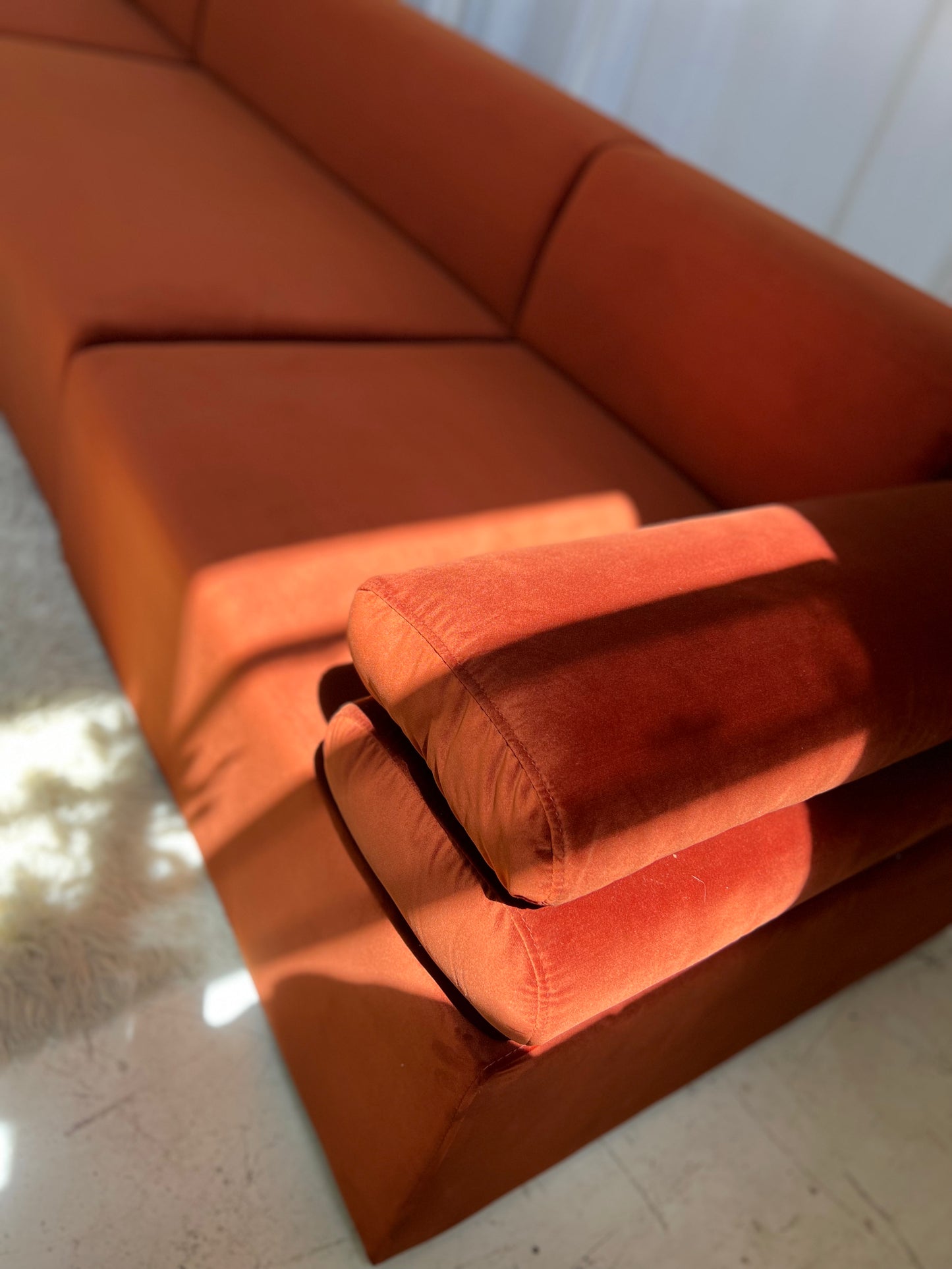 - Copper Velvet Modular Sofa Set