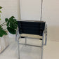 Tubular Chrome Chair with Cowhide Seat