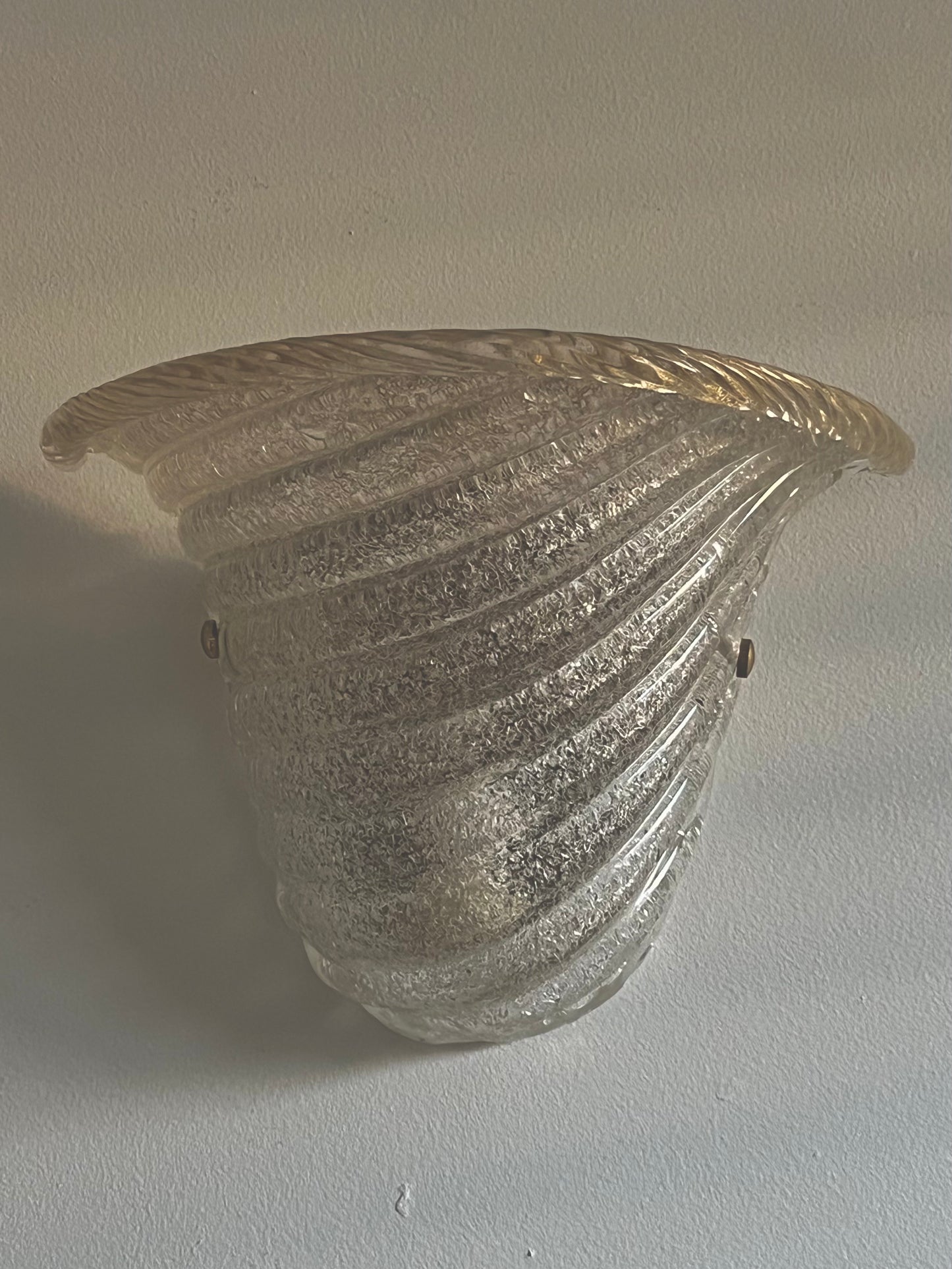 - Vintage Murano ‘Shell’ Sconce, Italy