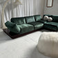 - Low Green Velvet Modular Sofa Set
