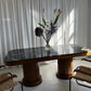 - Custom Marble & Teak Table