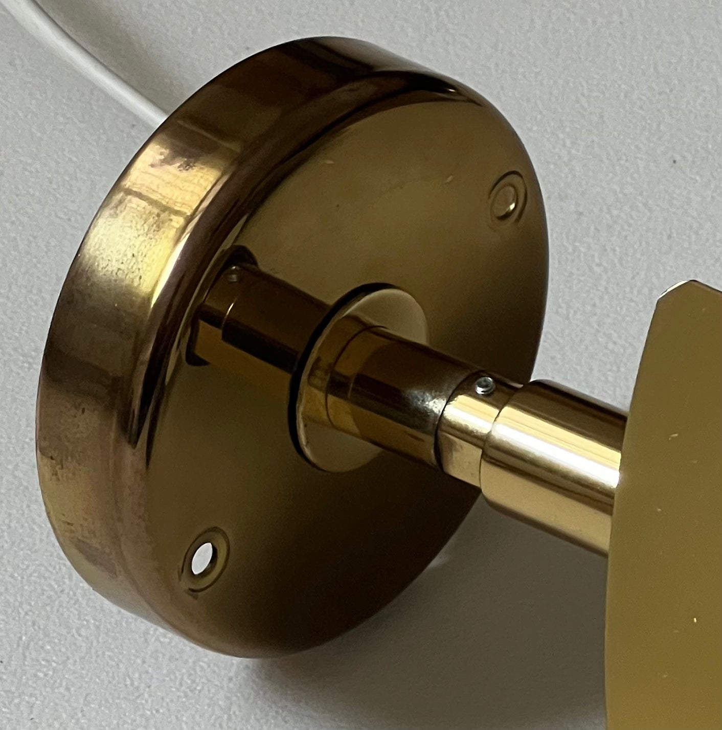 Pair of Vintage Brass Sconces by Aneta, Sweden