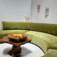 - Bespoke Olive Velvet Curved Modular Sofa