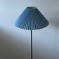 - Vintage Iron Floor Lamp with Pleated Shade