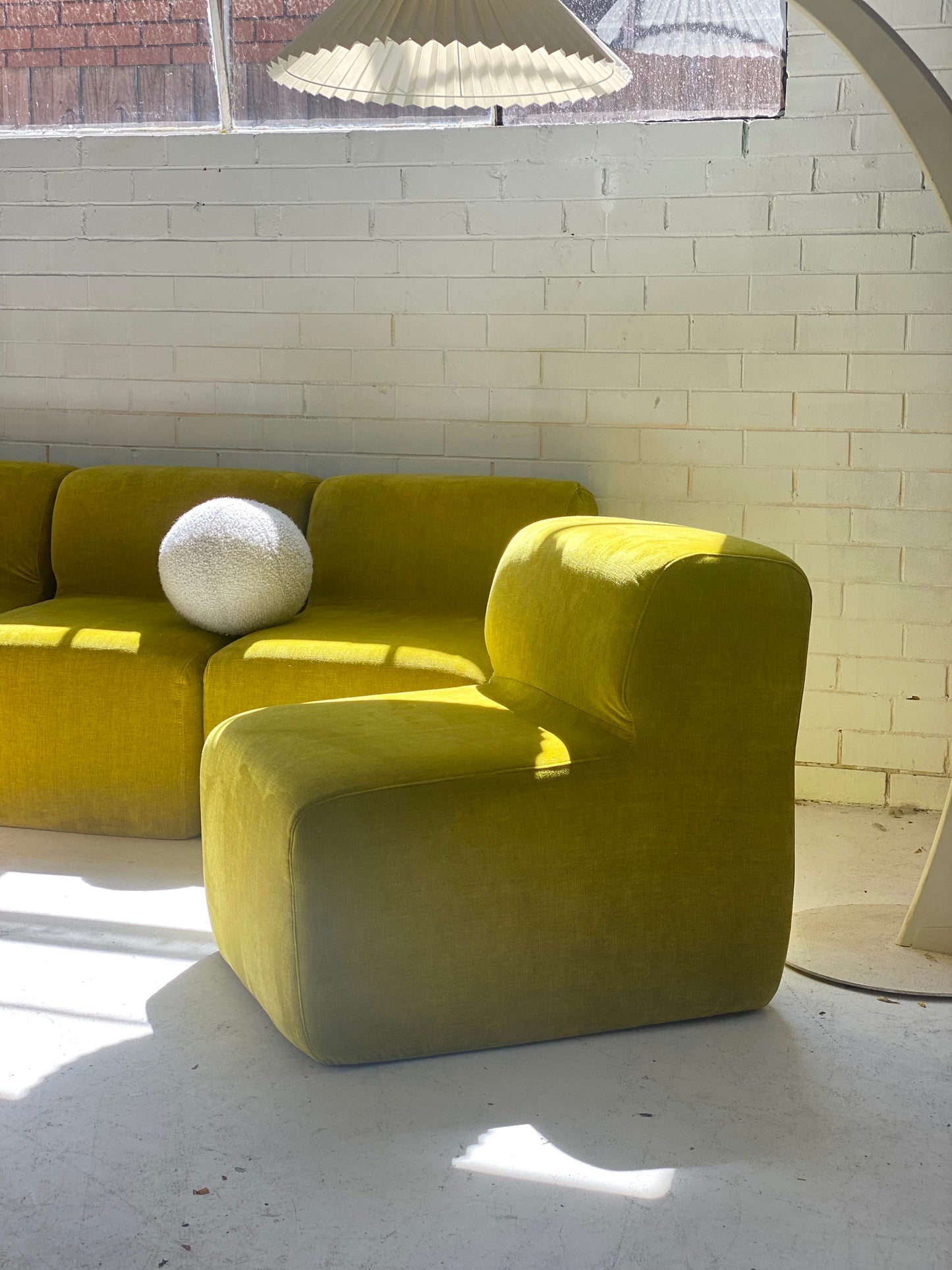 Velvet Chubby Modular Sofa Set