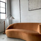 Bespoke Curved Sofa in Ginger Velvet