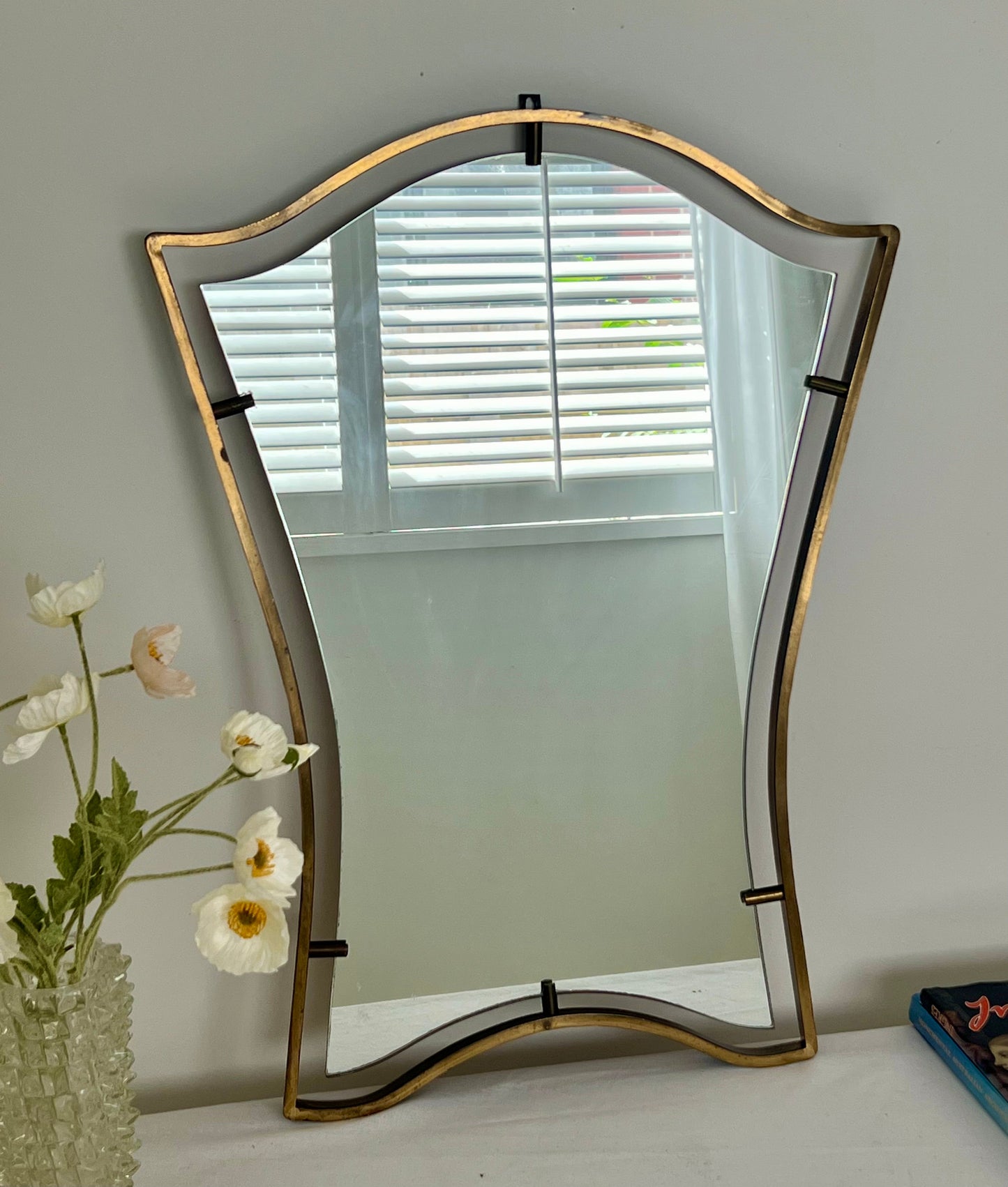 Fontana Arte Style Mirror, Italy 1950s