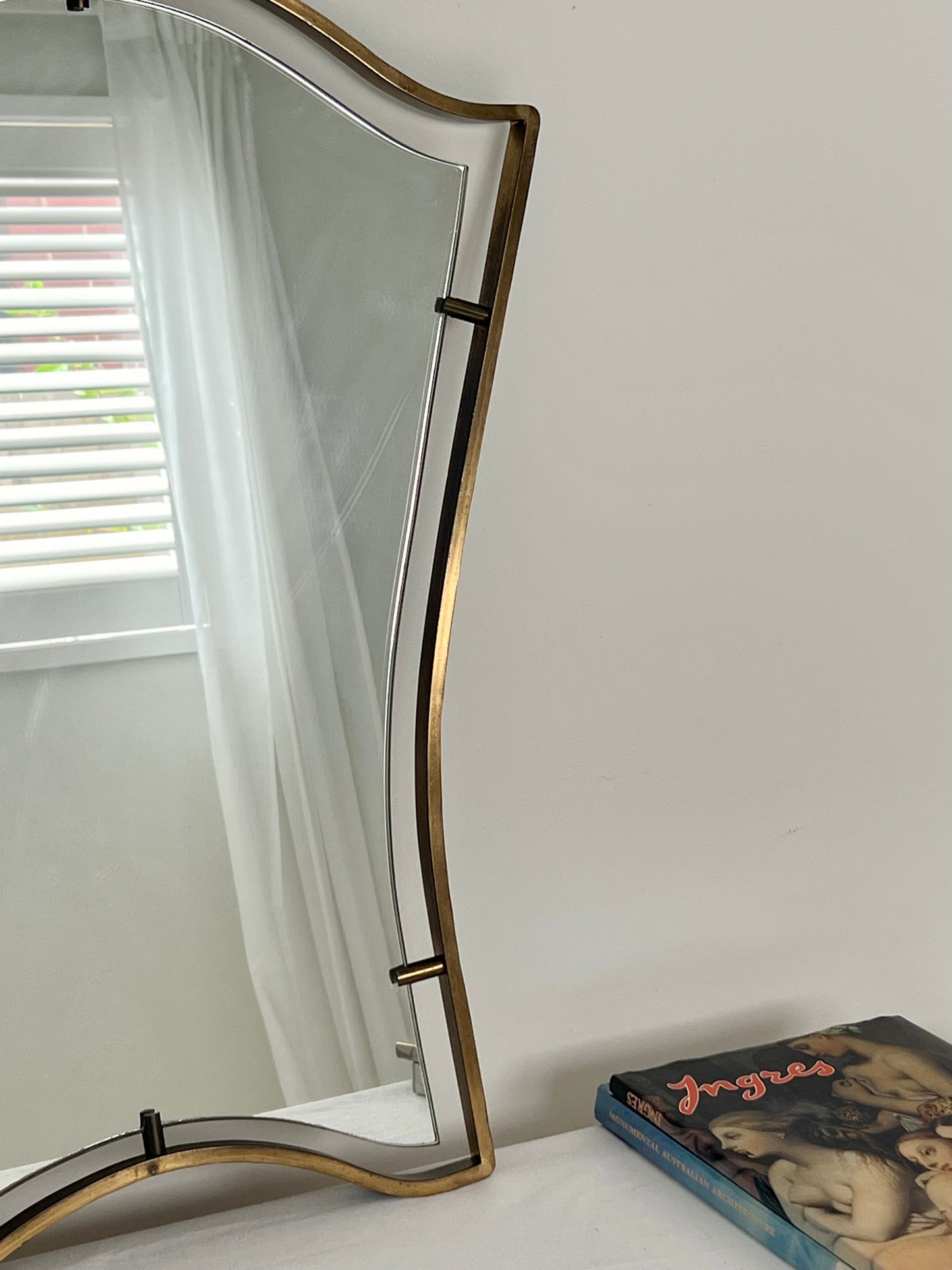 Fontana Arte Style Mirror, Italy 1950s
