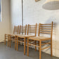 Set of Four Rush Dining Chairs