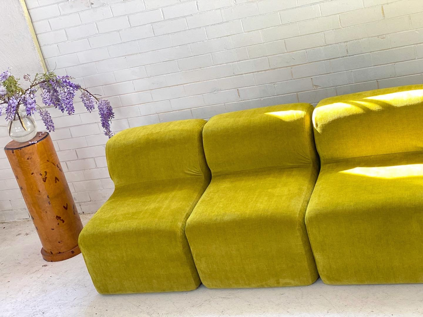 Velvet Chubby Modular Sofa Set